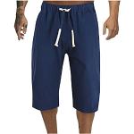 Shorts de basketball à carreaux en polyester respirants Taille 5 XL plus size look casual pour homme 