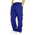 Pantalons de randonnée bleus Taille 4 XL plus size look casual pour homme en promo 
