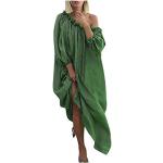 Robes de bal longues vertes imprimé africain à paillettes à motif Afrique La Reine des Neiges à manches longues à épaules dénudées Taille XL plus size style bohème pour femme 