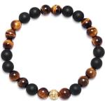 Bracelets de perles multicolores en acier à perles à motif tigres fait main 