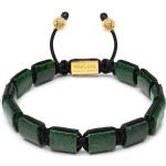 Bracelets de perles vert foncé en acier à perles pour homme 