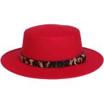 Chapeaux Fedora de mariage rouges Tailles uniques look fashion pour homme 