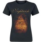 Nightwish Human. :||: Nature. Femme T-Shirt Manches Courtes Noir M 100% Coton Regular/Coupe Standard