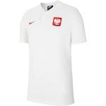 Nike 2020-2021 Poland Authentic Polo Football Soccer T-Shirt Maillot (White)