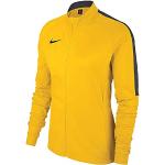 Vestes zippées Nike Academy jaunes en fil filet Taille M pour femme 