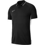 Polos de sport Nike Academy noirs en polyester respirants à manches courtes Taille S pour homme en promo 