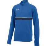 T-shirts à manches longues Nike Academy bleus en polyester respirants pour fille en promo de la boutique en ligne 11teamsports.fr 