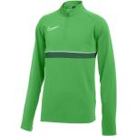 T-shirts à manches longues Nike Academy verts en polyester respirants pour fille en promo de la boutique en ligne 11teamsports.fr 