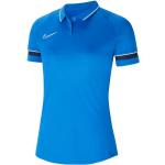 Polos de sport Nike Academy bleus en polyester respirants à manches courtes Taille XL look fashion pour femme en promo 