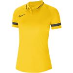 Polos de sport Nike Academy jaunes en polyester respirants à manches courtes Taille XL pour femme en promo 