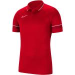 Polos de sport Nike Academy rouges en polyester respirants à manches courtes Taille M pour homme en promo 