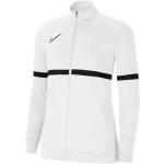 Vestes de survêtement Nike Academy blanches en polyester respirantes à manches longues à col montant Taille XS pour femme en promo 
