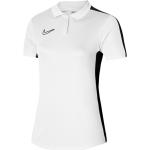 Polos de sport Nike Academy blancs en polyester respirants à manches courtes à col montant Taille XS pour femme en promo 