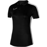 Polos de sport Nike Academy noirs en polyester respirants à manches courtes Taille XL look fashion pour femme en promo 