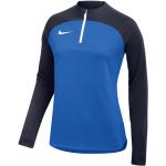 Tops en crochet Nike Academy bleus en polyester respirants Taille XS pour femme en promo 