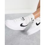 Baskets à lacets Nike Air Force 1 blanches en caoutchouc à lacets Pointure 38,5 look casual pour femme 
