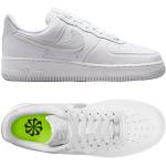 Chaussures Nike Air Force 1 blanches en caoutchouc respirantes Pointure 42 classiques pour femme 
