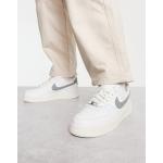 Baskets à lacets Nike Air Force 1 blanches en caoutchouc à lacets Pointure 36,5 look casual pour femme 