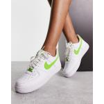 Baskets à lacets Nike Air Force 1 blanches en caoutchouc à lacets Pointure 37,5 look casual pour femme 