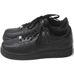 Chaussures de sport Nike Air Force 1 noires en cuir synthétique Pointure 36,5 look fashion pour enfant 