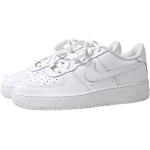 Chaussures de sport Nike Air Force 1 blanches en cuir synthétique Pointure 35,5 look fashion pour enfant 