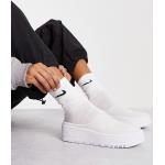 Baskets basses Nike Air Force 1 blanches en caoutchouc Pointure 40,5 look casual pour femme en promo 