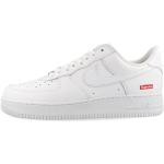 Chaussures de basketball  Nike Air Force 1 blanches Pointure 43 look fashion pour homme 
