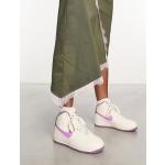 Baskets à lacets Nike Air Force 1 blanc d'ivoire en cuir à lacets Pointure 36,5 look casual pour femme en promo 