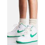 Baskets montantes Nike Air Force 1 blanches en caoutchouc à lacets Pointure 40 look casual pour femme 