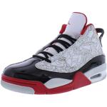 NIKE Air Jordan Dub Zero Chaussures de basket-ball pour homme, Blanc, noir, gris neutre, rouge véritable, 44.5 EU