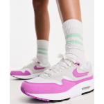 Baskets à lacets Nike Air Max 1 violettes en cuir à lacets Pointure 36,5 look casual pour femme en promo 