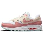 NIKE Air Max 1 GS Great School Sneakers Sneakers Fashion Shoes, Goyave blanche Ice Red Stardust, 36 EU