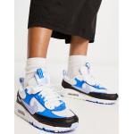 Baskets à lacets Nike Air Max 90 blanches en caoutchouc légères à lacets Pointure 36,5 look casual pour femme 