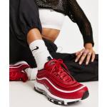 Baskets à lacets Nike Air Max 97 rouges en cuir à lacets Pointure 37,5 look casual pour femme 
