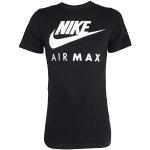 T-shirts Nike Air Max noirs à manches courtes à manches courtes à col rond Taille M look fashion pour homme 