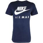 T-shirts de sport Nike Air Max bleus à manches courtes à col rond Taille M look fashion pour homme en promo 