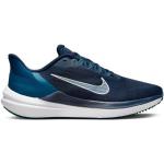 Chaussures de running Nike Winflo bleues en fil filet légères pour homme en promo 
