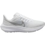 Chaussures de running Nike Zoom Pegasus 39 blanches en fil filet pour femme en promo 