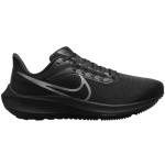 Chaussures de running Nike Zoom Pegasus 39 noires en fil filet pour femme en promo 