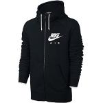 Nike AW77 Pull à Capuche et Fermeture Éclair pour Homme Medium Noir/Blanc