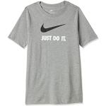 T-shirts Nike Swoosh gris en coton classiques pour garçon en promo de la boutique en ligne Amazon.fr 