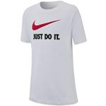 T-shirts à col rond Nike Swoosh blancs en coton look sportif pour garçon de la boutique en ligne Amazon.fr 