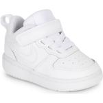 Baskets basses Nike Court Borough blanches en cuir Pointure 25 avec un talon jusqu'à 3cm look casual pour enfant 