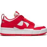 Chaussures Nike Dunk rouges en caoutchouc en cuir à bouts ronds pour femme 