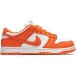 Baskets montantes Nike Dunk Low orange en caoutchouc à bouts ronds à lacets look casual pour femme 