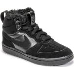 Baskets montantes Nike Court Borough noires en cuir Pointure 28,5 avec un talon jusqu'à 3cm look casual pour enfant 