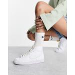 Baskets Nike Blazer Mid '77 blanches en caoutchouc vintage à lacets Pointure 36,5 rétro pour femme 