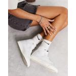 Baskets semi-montantes Nike Blazer blanches en cuir à lacets Pointure 36 look casual pour femme 