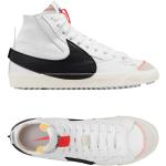 Chaussures Nike Blazer Mid '77 blanches en cuir légères Pointure 47 classiques pour homme en promo 