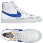 Chaussures Nike Blazer Mid 77 Vintage blanches en cuir Pointure 46 look vintage pour homme en promo 